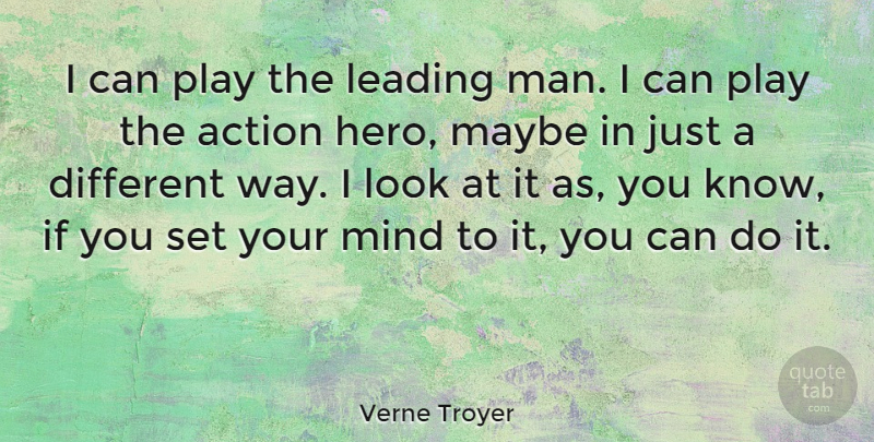 Verne Troyer Quote About Hero, Men, Play: I Can Play The Leading...