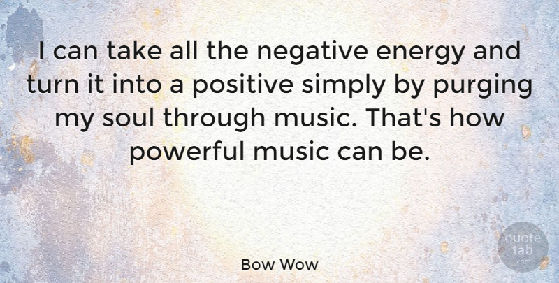 Bow Wow Quote About Powerful, Soul, Energy: I Can Take All The...