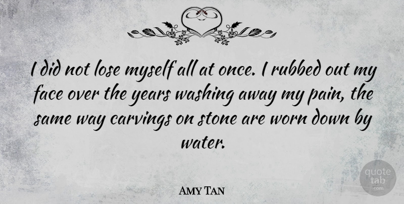 Amy Tan Quote About Love, Pain, Years: I Did Not Lose Myself...