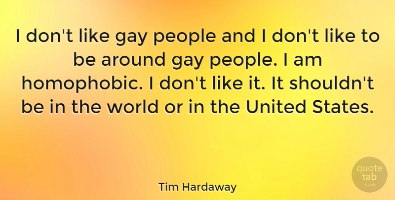 Tim Hardaway Quote About People, United: I Dont Like Gay People...