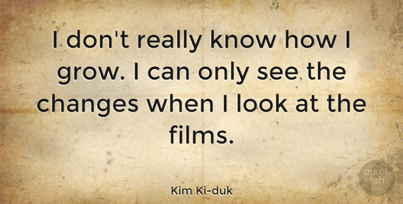 Kim Ki-duk Quote About undefined: I Dont Really Know How...