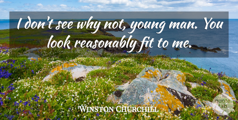 Winston Churchill Quote About Encouragement, Fit, Reasonably: I Dont See Why Not...