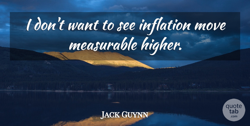 Jack Guynn Quote About Inflation, Measurable, Move: I Dont Want To See...