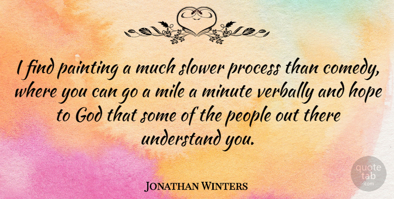Jonathan Winters Quote About People, Comedy, Painting: I Find Painting A Much...
