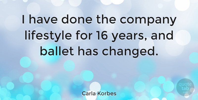 Carla Korbes Quote About undefined: I Have Done The Company...