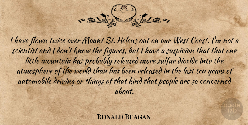 Ronald Reagan Quote About Funny, Knowledge, Years: I Have Flown Twice Over...