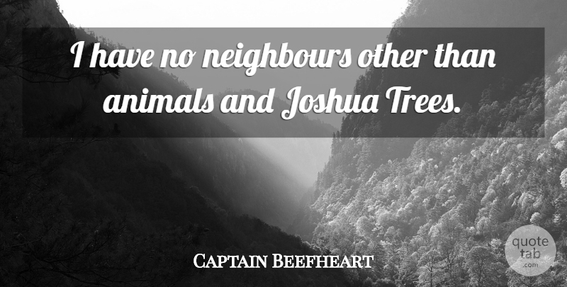 Captain Beefheart Quote About American Artist: I Have No Neighbours Other...