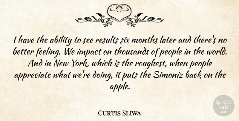 Curtis Sliwa Quote About Later, Months, People, Puts, Results: I Have The Ability To...