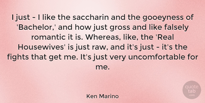 Ken Marino Quote About Fights, Gross, Romantic: I Just I Like The...
