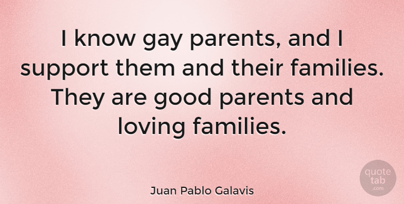 Juan Pablo Galavis Quote About Gay, Parent, Support: I Know Gay Parents And...