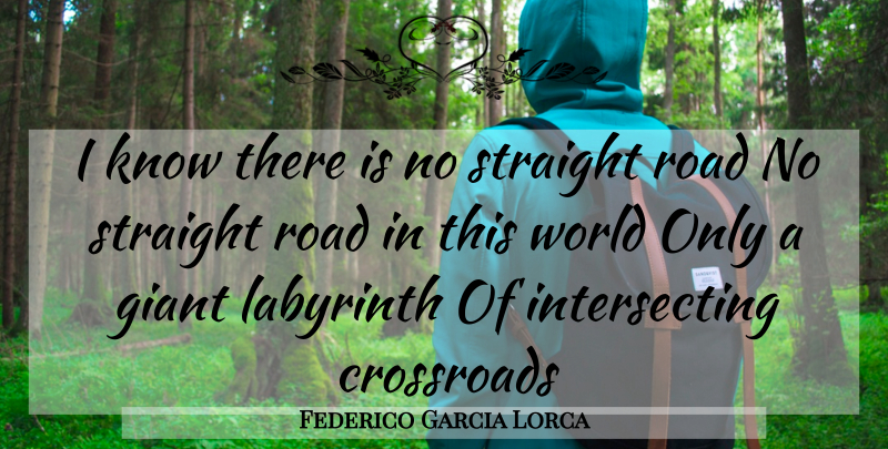 Federico Garcia Lorca Quote About Labyrinth, World, Giants: I Know There Is No...