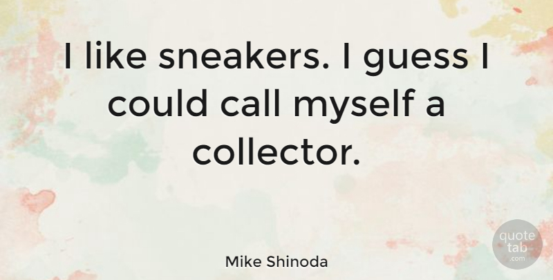 Mike Shinoda Quote About Sneakers, Collectors: I Like Sneakers I Guess...