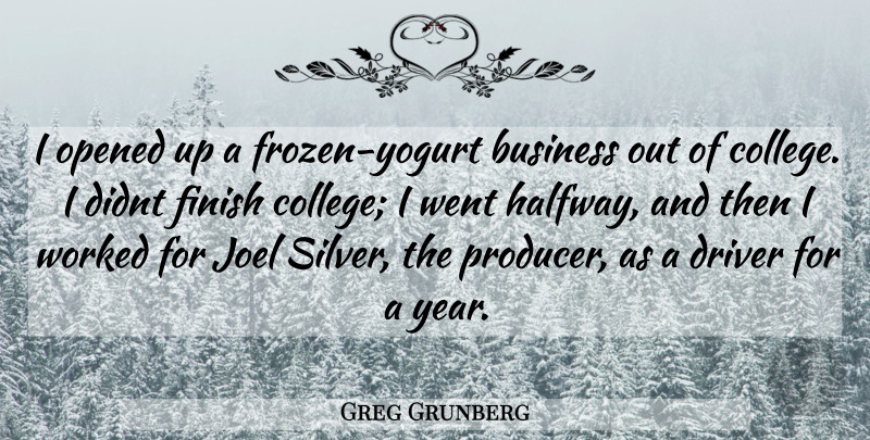 Greg Grunberg Quote About College, Years, Frozen: I Opened Up A Frozen...