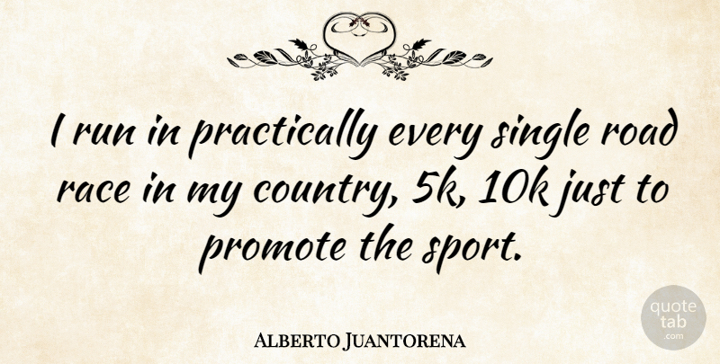 Alberto Juantorena Quote About Sports, Running, Country: I Run In Practically Every...