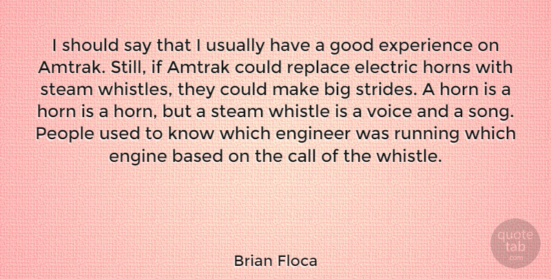 Brian Floca Quote About Amtrak, Based, Call, Electric, Engineer: I Should Say That I...