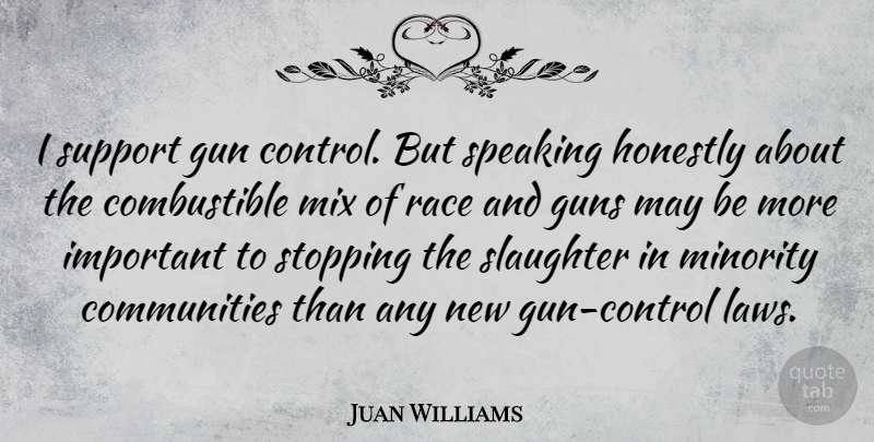 Juan Williams Quote About Gun, Law, Race: I Support Gun Control But...