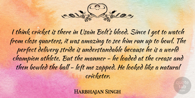 Harbhajan Singh Quote About Amazing, Ball, Close, Cricket, Delivery: I Think Cricket Is There...