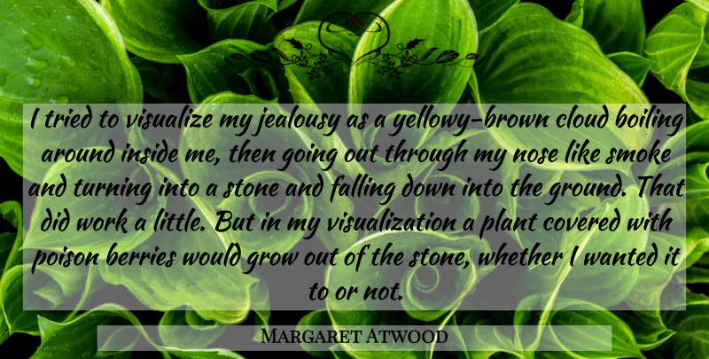 Margaret Atwood Quote About Fall, Clouds, Berries: I Tried To Visualize My...