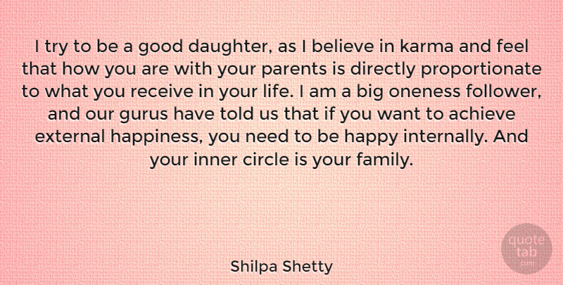 Shilpa Shetty Quote About Karma, Daughter, Believe: I Try To Be A...