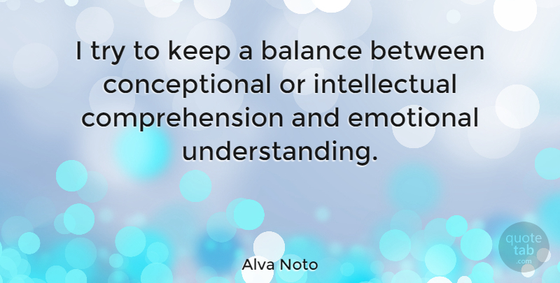 Alva Noto Quote About undefined: I Try To Keep A...