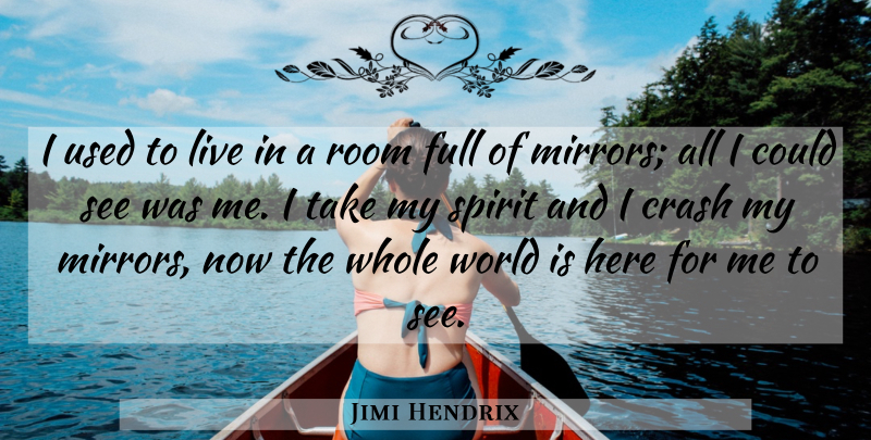 Jimi Hendrix Quote About Clever, Reality, Mirrors: I Used To Live In...