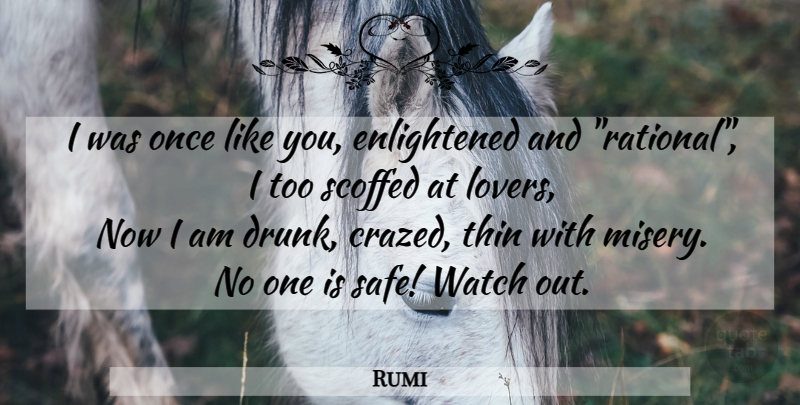 Rumi Quote About Wisdom, Islamic, Drunk: I Was Once Like You...