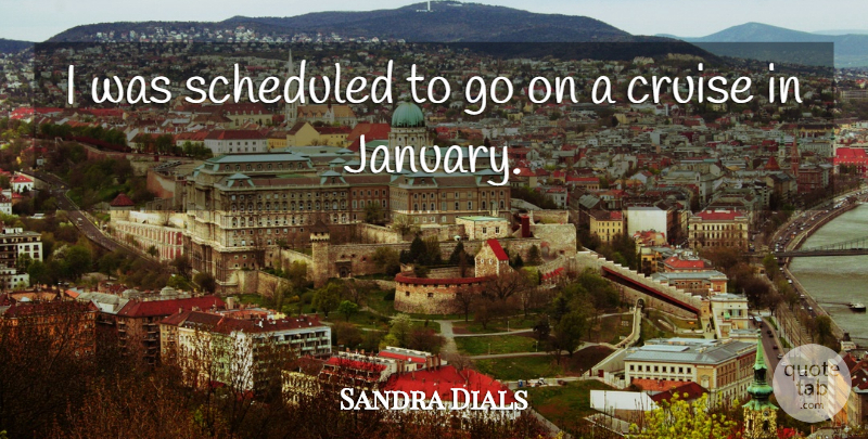 Sandra Dials Quote About Cruise: I Was Scheduled To Go...