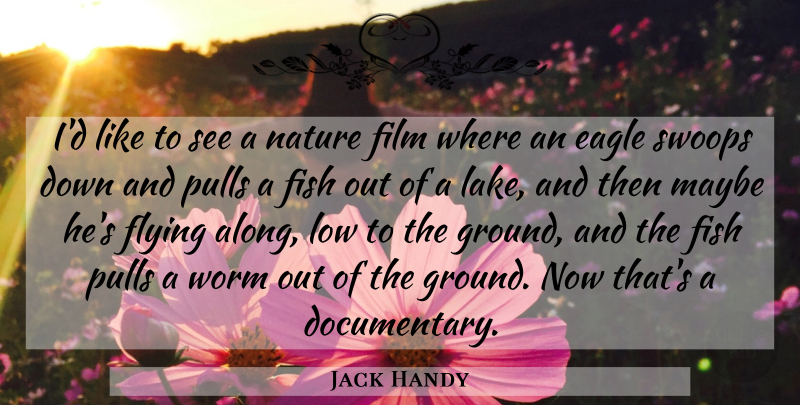 Jack Handy Quote About Eagle, Fish, Flying, Low, Maybe: Id Like To See A...