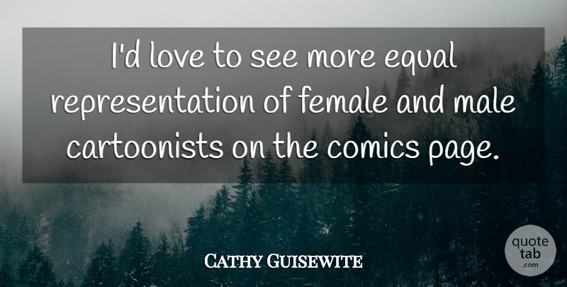 Cathy Guisewite Quote About Glowing, Female, Pages: Id Love To See More...