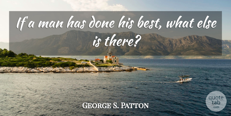 George S. Patton Quote About Man: If A Man Has Done...