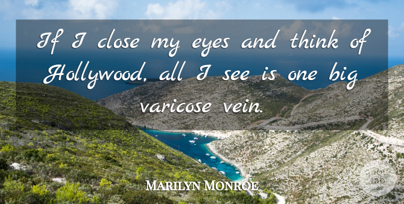 Marilyn Monroe Quote About undefined: If I Close My Eyes...