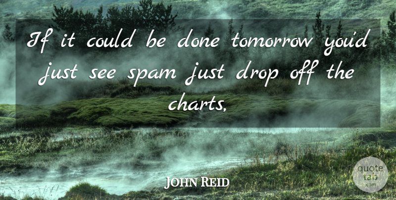 John Reid Quote About Drop, Spam, Tomorrow: If It Could Be Done...
