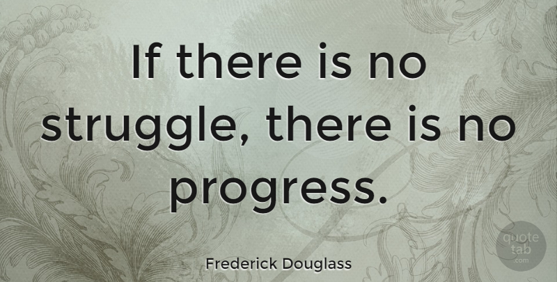 Frederick Douglass Quote About Inspirational, Change, Freedom: If There Is No Struggle...