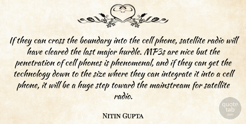 Nitin Gupta Quote About Boundary, Cell, Cleared, Cross, Huge: If They Can Cross The...