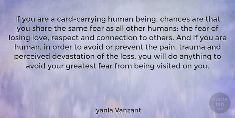 Iyanla Vanzant Quote About Pain, Loss, Order: If You Are A Card...