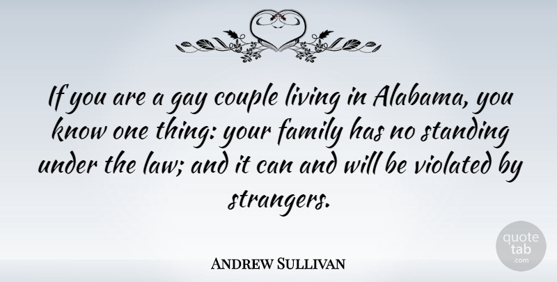 Andrew Sullivan Quote About Couple, Gay, Law: If You Are A Gay...