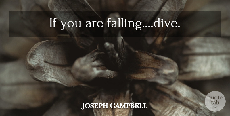 Joseph Campbell Quote About Inspirational, Fall, Ifs: If You Are Fallingdive...