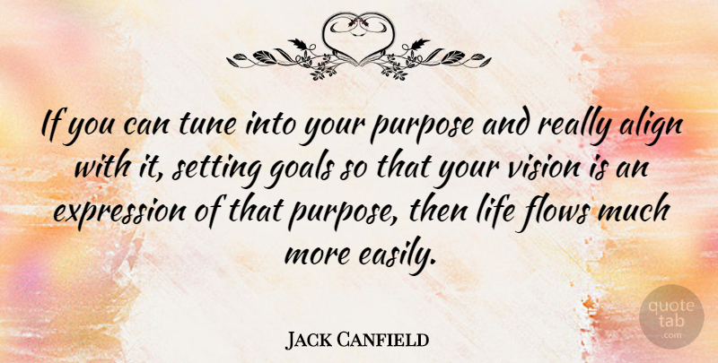 Jack Canfield Quote About Expression, Goal, Vision: If You Can Tune Into...