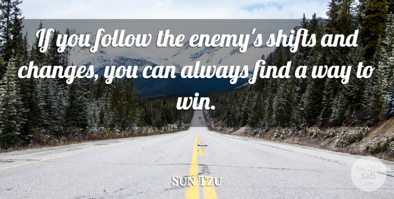 Sun Tzu Quote About Winning, Mma, Enemy: If You Follow The Enemys...