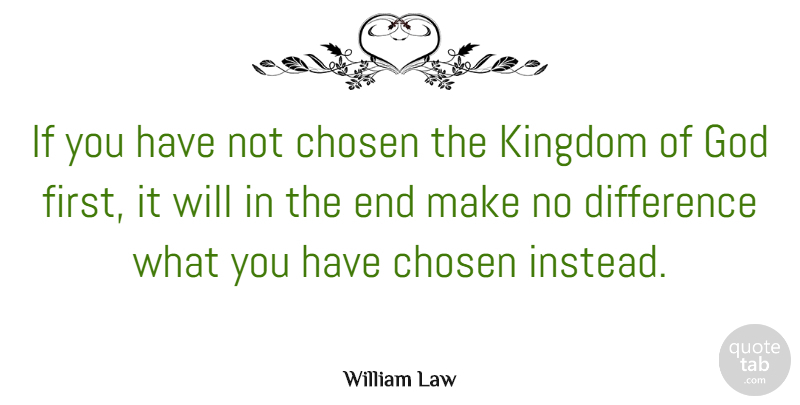 William Law Quote About Christian, Religious, Differences: If You Have Not Chosen...