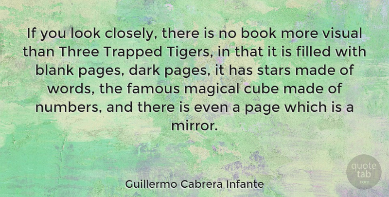 Guillermo Cabrera Infante Quote About Stars, Book, Dark: If You Look Closely There...