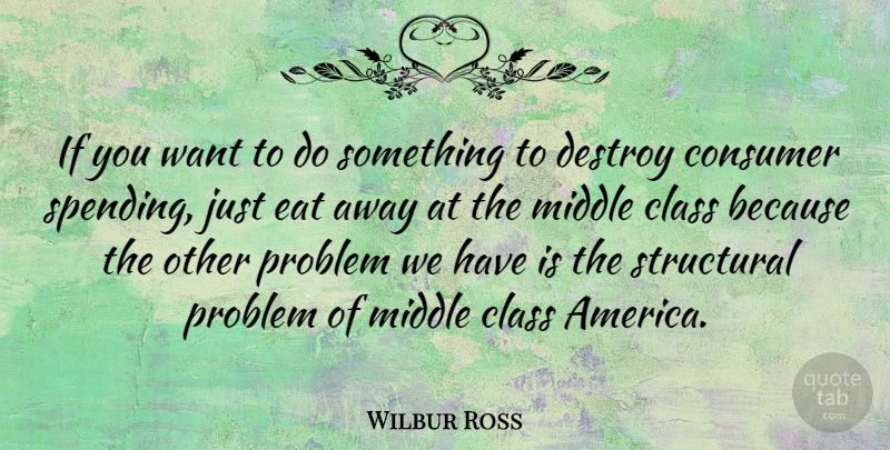 Wilbur Ross Quote About Class, America, Want: If You Want To Do...