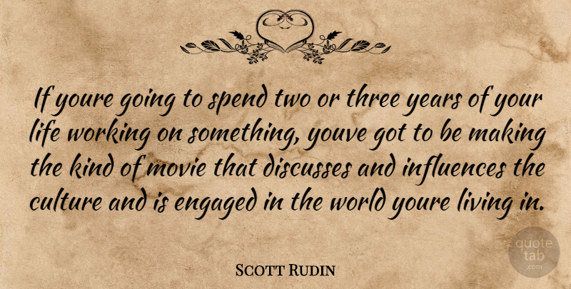 Scott Rudin Quote About Years, Two, Three: If Youre Going To Spend...