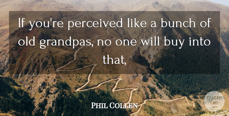 Phil Collen Quote About Bunch, Buy, Perceived: If Youre Perceived Like A...