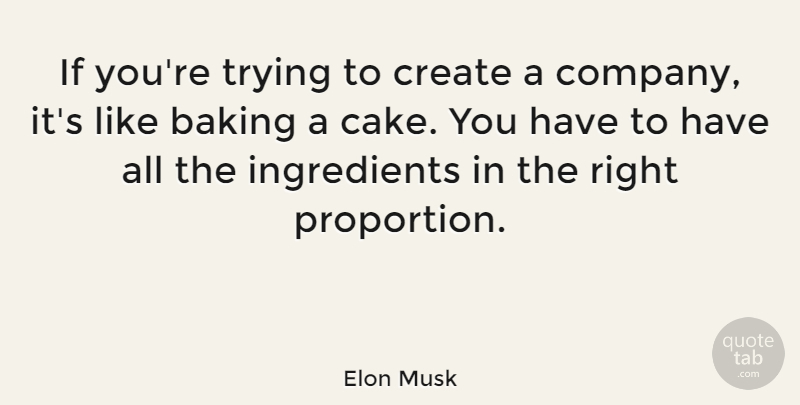 Elon Musk Quote About Inspirational, Cake, Trying: If Youre Trying To Create...