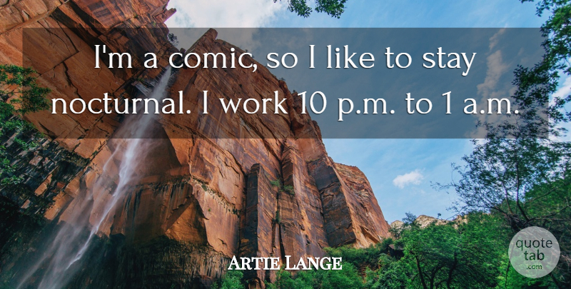 Artie Lange Quote About Work: Im A Comic So I...