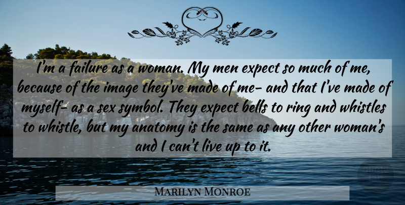 Marilyn Monroe Quote About Love, Life, Sex: Im A Failure As A...