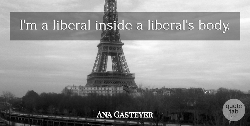 Ana Gasteyer Quote About Body: Im A Liberal Inside A...