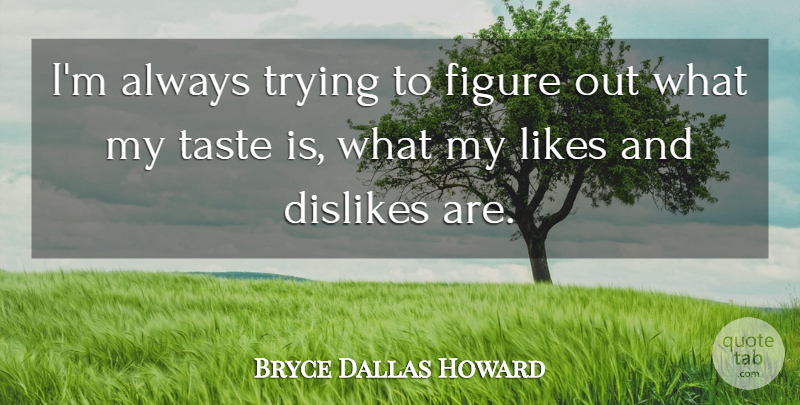 Bryce Dallas Howard Quote About Trying: Im Always Trying To Figure...
