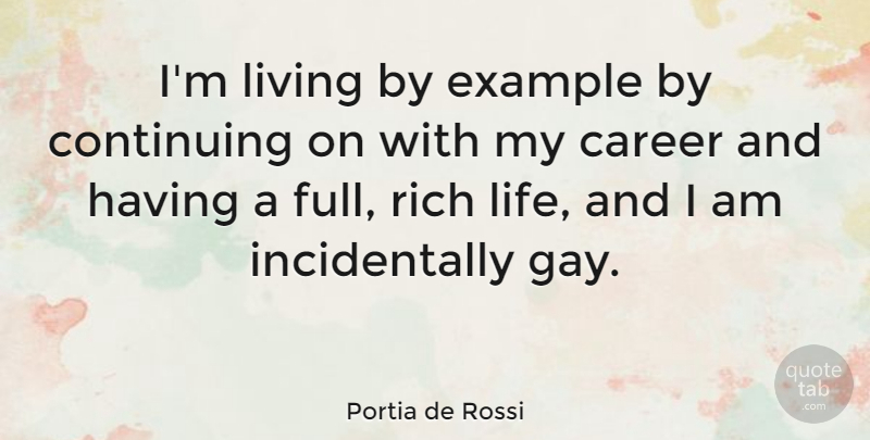 Portia de Rossi Quote About Gay, Rich Life, Careers: Im Living By Example By...